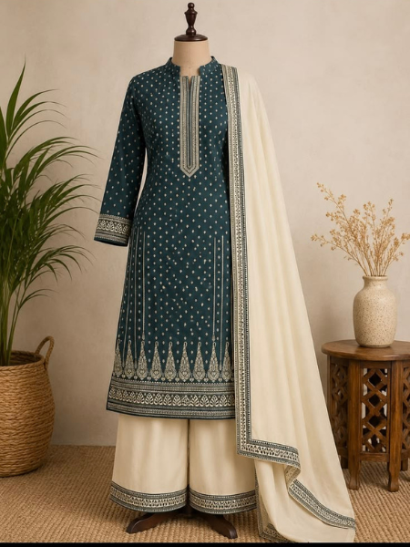 Embellished Kurta Set 3